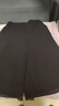 皮爾卡丹（pierre cardin）冰絲雪紡闊腿褲女士七分褲子夏季薄款褲裙2025新款高腰休閑裙褲子 純黑色 3XL 【建議135-145斤】 曬單實(shí)拍圖