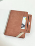 趣木也護照夾卡包證件包護照收納包多功能收納駕駛證旅行男女便攜錢(qián)包 焦糖色【皮革+內置防盜防磁濾布】 曬單實(shí)拍圖