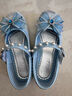 富羅迷女童公主鞋水晶鞋春季女童皮鞋禮服鞋子閃鉆演出洋氣 藍色 31  曬單實(shí)拍圖