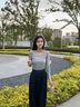 茵曼萊賽爾棉原色條紋翻邊闊腿牛仔褲2025秋季女裝新款寬松褲子 牛仔藍(lán) 26 曬單實(shí)拍圖