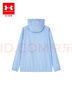 安德瑪（Under Armour）男女童夏季防曬衣兒童夏季休閑連帽防曬外套252322801 藍色 170 曬單實拍圖