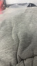 ASK JUNIOR女童褲子冬兒童復合超柔加絨保暖字母印花灰色休閑衛(wèi)褲童裝長褲 灰色 160 曬單實拍圖