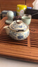 尚言坊汝窯手抓壺蓋碗單個(gè)大號(hào)茶杯不燙手高檔陶瓷功夫茶具泡茶碗一人用 曬單實(shí)拍圖