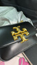 Tory Burch 湯麗柏琦 ELEANOR 小號翻蓋斜挎肩背包TB 73589 黑色 001 OS 曬單實(shí)拍圖