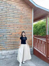 MR.KA日系夏季山本裙褲新款薄款高腰垂感寬松小個(gè)子休閑褲女闊腿褲裙 杏色【褲裙款】 L 建議96-119斤 曬單實(shí)拍圖