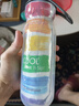 O2COOL噴霧水杯兒童學生噴水杯子成人戶外運動健身保冷降溫擠壓軟水壺 條紋藝術(shù)590ml 曬單實拍圖