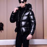 帝虎高奢白鵝絨加厚羽絨服男2025高級(jí)感冬裝新款短款高端時(shí)尚品牌 黑色 L (175) 曬單實(shí)拍圖