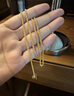 展緣麻繩鏈黃金項(xiàng)鏈金鏈子999足金包銀麻花鏈男女款金項(xiàng)鏈 卡3MM 小麻花項(xiàng)鏈 約15克 0.85克 約55長左右 曬單實(shí)拍圖