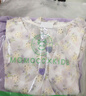 瑪米瑪卡 MOMOCO女童夏裝套裝兒童時尚夏季新款透氣甜美滿印兩件套 紫色  120  曬單實拍圖
