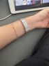 Z&Y適用蘋果手表AppleWatch麥穗磁吸卡扣不銹鋼iwatchS9金屬感小眾小蠻腰細款女款夏日表帶 銀色 42mm表盤【適用新品10代iwatch】 曬單實拍圖