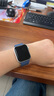 Apple/蘋(píng)果 Watch SE 智能手表GPS款44毫米銀色鋁金屬表殼丹寧色運動(dòng)型表帶S/M MXFA3CH/B 曬單實(shí)拍圖