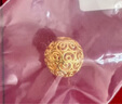 金小貅999足金黃金轉(zhuǎn)運(yùn)珠吊墜古法花絲路路通足金繡球花吊墜手串DIY百搭 0.86g,8mm花絲珠【多退少補(bǔ)】 曬單實(shí)拍圖