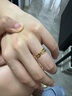 周大福簡(jiǎn)約INS風(fēng)雙層幾何H黃金戒指女(工費:220計價(jià))F224376禮物 11號 足金 約1.40g 曬單實(shí)拍圖