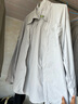 名創(chuàng)優(yōu)品白襯衫男長袖襯衣男士涼感冰絲UPF50+防曬衣服外套夏季Z 灰色 XL 曬單實拍圖