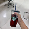 星巴克正品星巴克杯子耐高溫玻璃吸管杯咖啡杯極簡(jiǎn)風(fēng)大容量水杯伴手禮 極簡(jiǎn)風(fēng)藍色玻璃吸管杯585ml 曬單實(shí)拍圖
