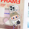 巴蒂尼 卡通拉布布適用蘋果16promax手機殼新款iphone15pro閃粉鏡頭膜14plus可愛13羽紗12高級11全包防摔 精孔羽紗【自帶鏡頭膜】拉布布 iPhone 16 Pro Max 曬單實拍圖