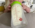 貝親（Pigeon）玻璃奶瓶寬口徑防脹氣240ml M號奶嘴 3月+ AA187  曬單實拍圖