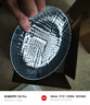 蘇氏陶瓷（SUSHI CERAMICS）創(chuàng)意西式矩紋形灰色圓盤飯菜盤西餐盤4個(gè)裝 曬單實(shí)拍圖