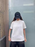 牧柒帛（MUQIBO）肌理感V領(lǐng)冰絲短袖t恤男夏季潮牌青少年鹽系半袖2025新款重磅體恤 白色升級 XL 曬單實(shí)拍圖