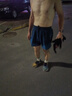 步銳特（BURUITE）運動短褲男士速干冰絲夏季薄款健身跑步帶內(nèi)襯訓練三分馬拉松短褲 藍色【帶內(nèi)襯-不帶口袋】 2XL 【建議體重130-150斤】 曬單實拍圖