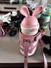 杯具熊（BEDDYBEAR）正品原裝兒童保溫杯熊游游兔飛飛吸管杯蓋吸嘴吸管杯套配件 兔飛飛杯套+背帶1套 曬單實(shí)拍圖