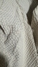 Shelley Jones泡泡紗刺繡短袖襯衫男士夏季新薄款潮流寬松青少年百搭襯衣外套男 杏色 XL [推薦120-140斤] 曬單實(shí)拍圖