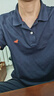 亨利格蘭   HENRY GRANT小熊貓男裝 夏季士英倫休閑半袖T恤純色短袖polo衫QST231007 藏青色 L 48 曬單實拍圖