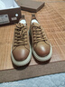 駱駝（CAMEL）舒適牛皮輕盈軟彈經(jīng)典復古男士休閑板鞋 G15S223055 黃色 42  曬單實拍圖