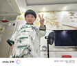猴兄仔男童漢服套裝夏裝洋氣中大兒童短袖唐裝中式國風(fēng)兩件套夏季演出服 綠色 120 (建議身高110CM左右) 曬單實(shí)拍圖
