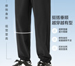 名創(chuàng)優(yōu)品（MINISO）涼感冰絲褲子男夏季新款舒適透氣顯高顯瘦直筒休閑褲 黑 L 曬單實(shí)拍圖