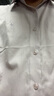 才子男士短袖襯衫莫代爾刺繡商務(wù)正裝休閑襯衣職業(yè)純色百搭上衣 曬單實拍圖