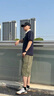 安初夏純棉短褲男2025夏季新款美式潮牌寬松闊腿中褲夏天透氣工裝七分褲 D5018軍綠 XL 【130-145斤】 曬單實(shí)拍圖