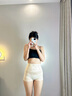 杰麗·莫克（Jerrie Mock）高腰收腹褲內(nèi)褲女強力收小肚子提臀翹臀平角安全褲打底褲塑身褲衩 膚色+黑色【收腹褲安全褲內(nèi)褲】 M (適合80-100斤) 曬單實拍圖