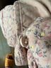 秋鹿睡衣女【暖芯棉】25秋冬純棉三層夾棉加厚碎花棉襖家居服套裝 豆沙粉 L 曬單實(shí)拍圖