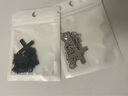 白六黑色逆倒十字架項鏈男女個(gè)性白金簡(jiǎn)約白柳鈦鋼吊墜男生配飾 黑色白柳十字架[一條] 曬單實(shí)拍圖