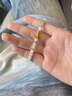 中國黃金（CHINA GOLD）一貝子竹節(jié)和田玉手串女足金新款玉石七夕情人節(jié)禮物送女朋友老婆 有你竹夠和田玉手串 約0.45g 【中金禮盒】 曬單實拍圖