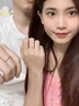 中國黃金（CHINA GOLD）999足銀素圈戒指男女款情侶對戒七夕情人節生日禮物送男友女友 足銀糖果紙情侶對戒+品牌禮盒 曬單實(shí)拍圖