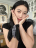 向晚發(fā)繩發(fā)帶女蝴蝶結(jié)飄帶發(fā)圈簡約日常外戴頭繩絲巾發(fā)帶百搭發(fā)飾頭飾 曬單實拍圖