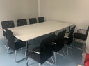 夢(mèng)丹會(huì )議桌長(cháng)桌現代簡(jiǎn)約大小方型會(huì )議室洽談長(cháng)條桌工作臺辦公桌椅組合 長(cháng)120寬60高75【加厚2.5cm桌面】 曬單實(shí)拍圖