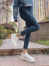 妙麗（Millies）品牌內(nèi)增高小白鞋女2025新款時尚厚底運動休閑鞋軟底百搭女士板鞋 白色 39 曬單實拍圖