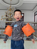 JCZS德國品牌兒童游泳手臂圈浮袖套小孩寶寶水袖漂充氣氣囊成人救生圈 【2025加厚新款】橘色(漏氣包賠/ 曬單實(shí)拍圖