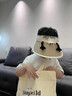 雪倫朵兒童防曬帽子夏季女童可愛(ài)小香風(fēng)空頂遮陽(yáng)帽男童寶寶卡通太陽(yáng)帽 （卡其米邊） 兒童款（單帽子） 曬單實(shí)拍圖