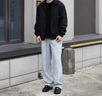CAIDEN KETCH品牌男裝夾克男士2025秋季新款立領(lǐng)時尚拼接撞色防風(fēng)外套上衣男款 高檔黑色 XL （建議140-155斤） 曬單實拍圖