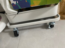 佳幫手小推車置物架衛(wèi)生間廚房臥室折疊移動(dòng)落地零食書(shū)架子3層白色 曬單實(shí)拍圖