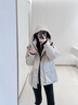 高梵風(fēng)殼5.0黑金鵝絨服羽絨服25新款顯高顯瘦女冬季連帽收腰短外套 鎏金1號 S 曬單實(shí)拍圖