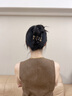 卡瑪倫（KAMALUN)發(fā)夾2025新款氣質(zhì)大號(hào)盤(pán)發(fā)抓夾鯊魚(yú)夾高級(jí)感后腦勺發(fā)卡頭飾送女友 大號(hào)咖色雙珠抓夾-禮盒（賀卡） 曬單實(shí)拍圖