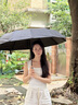 愛(ài)上雨全自動(dòng)防回彈雨傘晴雨兩用傘防曬防紫外線遮陽(yáng)傘便攜式太陽(yáng)傘新款 【加強(qiáng)96骨雙骨】經(jīng)典黑-機(jī)械柄 曬單實(shí)拍圖