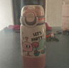 小茶日記小茶日記高顏值女生吸管保溫杯兒童水杯學(xué)生上學(xué)便攜夏季保冷防摔 香奈粉 500ml 曬單實拍圖