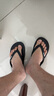 李寧（LI-NING）人字拖鞋男女游泳防滑拖鞋夏季外穿軟底洗澡防臭防水款涼拖板42碼 曬單實(shí)拍圖