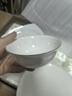 華光 骨瓷餐具套裝  中式輕奢純白描銀碗盤套裝 喬遷之喜婚慶高端禮品 純白描銀 32頭 曬單實拍圖